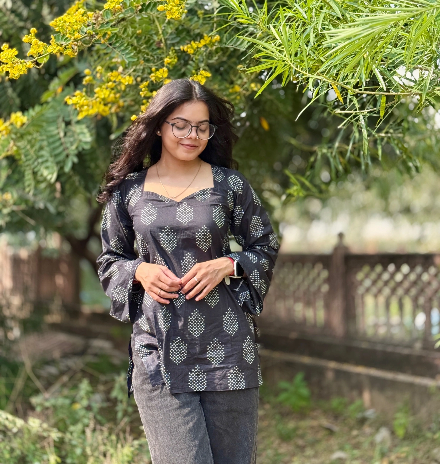 वाणी - Bell Sleeves With Back Tie-Up